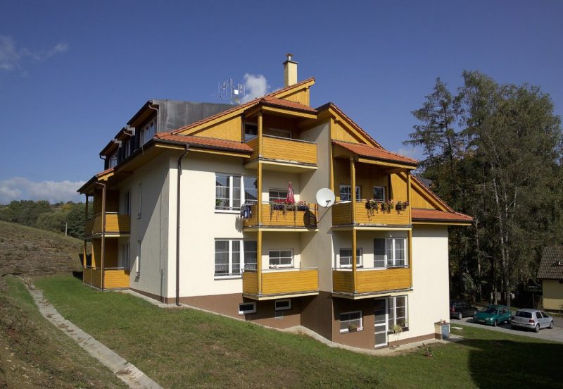 Apartment buildings on Tyršova Street in Vizovice for the Town of Vizovice